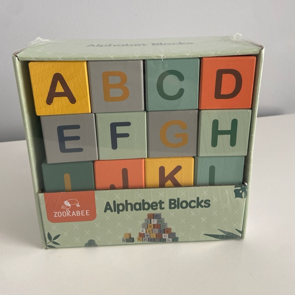 Zookabee abc stacking blocks toddler educational toy